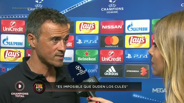 Luis Enrique: "Es imposible que los culés duden de este equipo" Luis Enrique: "Es imposible que los culés duden de este equipo"