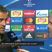 Luis Enrique habla con Susana Guasch Luis Enrique habla con Susana Guasch