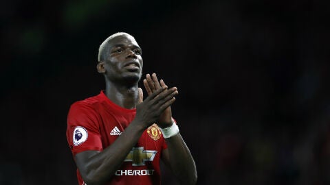 Pogba, con el United