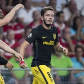 Saúl celebra un gol con el Atlético Saúl celebra un gol con el Atlético