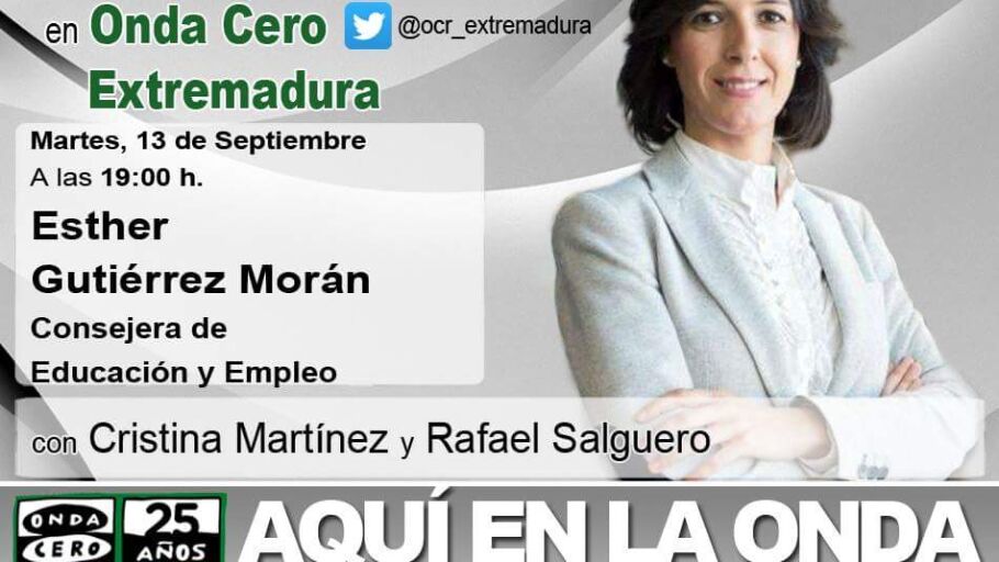 esther gutierrez en aqui en la onda extremadura