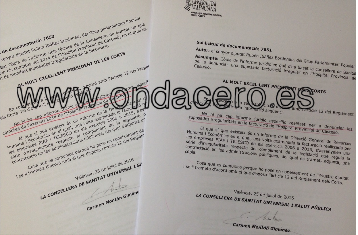 No existe informe jurídico que especifique que las 4.713 facturas del Provincial son irregulares No existe informe jurídico que especifique que las 4.713 facturas del Provincial son irregulares
