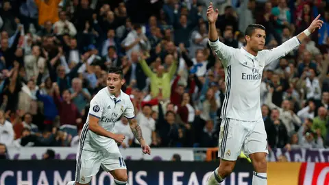 Cristiano Ronaldo tras su gol al Sporting de Lisboa Cristiano Ronaldo tras su gol al Sporting de Lisboa