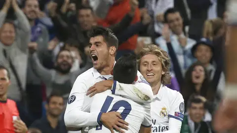 Morata celebra su gol Morata celebra su gol