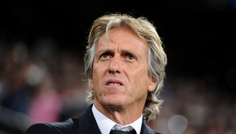 Jorge Jesús dirigiendo al Sporting de Portugal en el Bernabéu. Jorge Jesús dirigiendo al Sporting de Portugal en el Bernabéu.