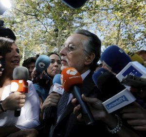 Alfonso Grau a su entrada en los juzgados Alfonso Grau a su entrada en los juzgados