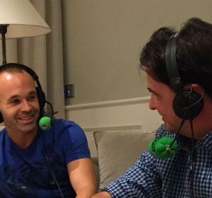 Andrés Iniesta con José Ramón de la Morena Andrés Iniesta con José Ramón de la Morena