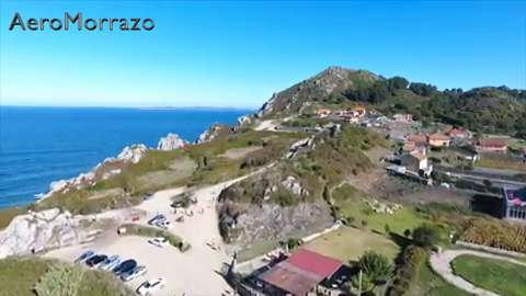 Unha ollada a Costa da Vela a vista de paxaro Unha ollada a Costa da Vela a vista de paxaro