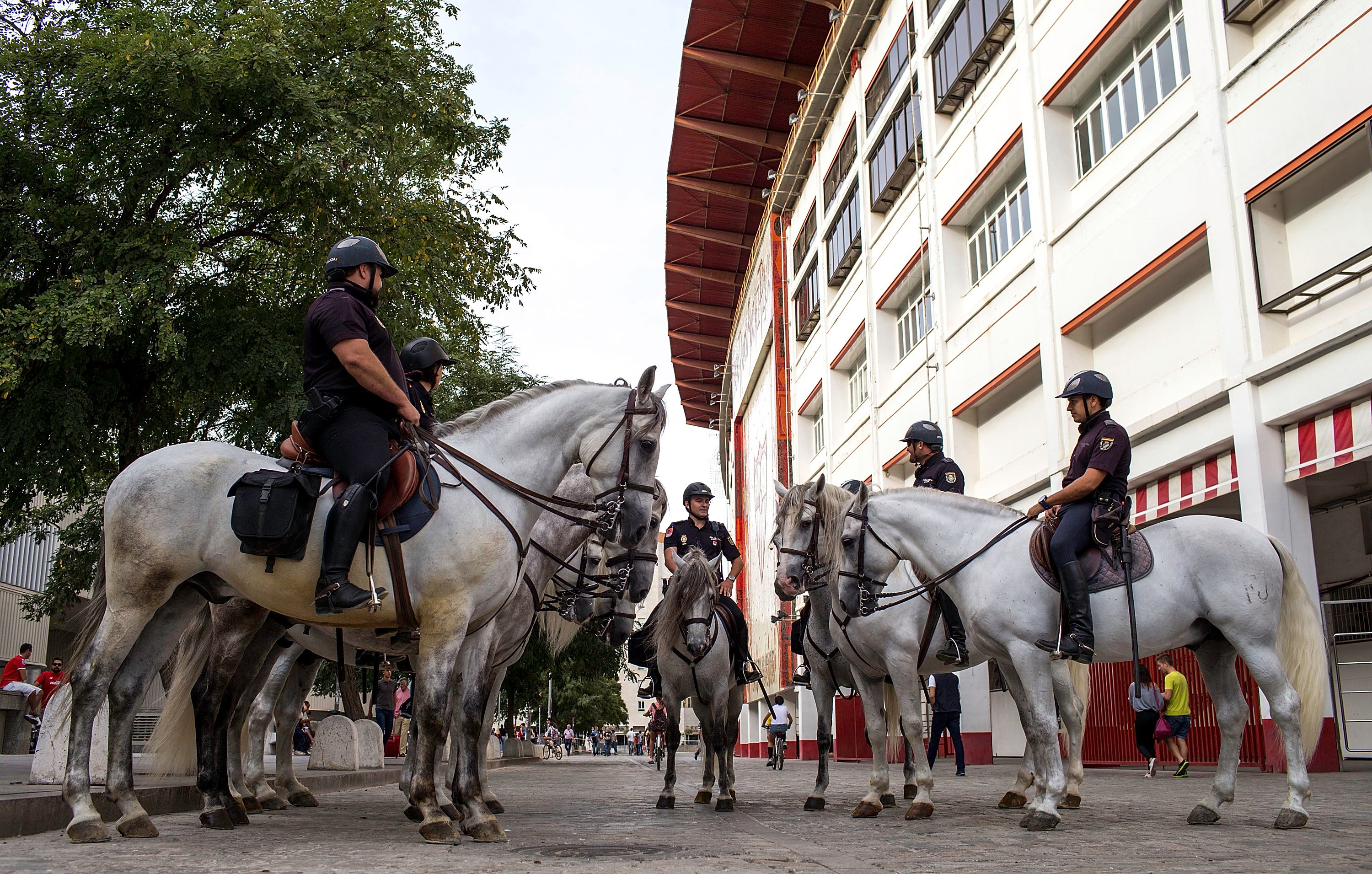 Fuertes medidas de seguridad para el derbi Sevilla-Betis con más de 400 policías Fuertes medidas de seguridad para el derbi Sevilla-Betis con más de 400 policías