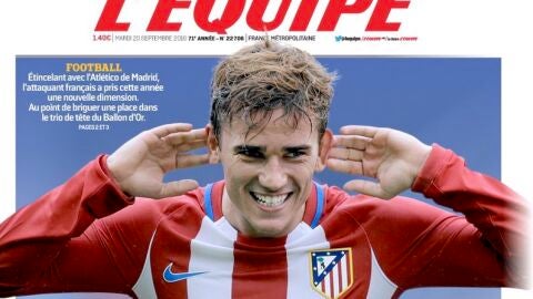 Portada del diario L'Equipe