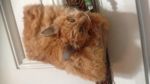 Un bolso hecho con un gato muerto sale a subasta por 1.450 dólares en Nueva Zelanda Un bolso hecho con un gato muerto sale a subasta por 1.450 dólares en Nueva Zelanda