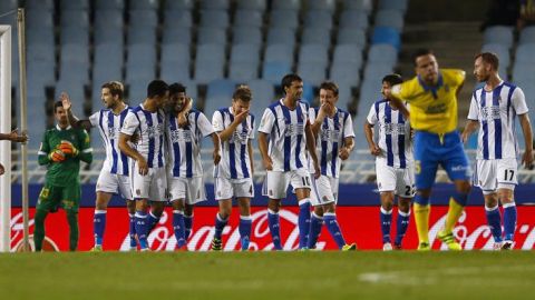 La Real Sociedad golea a Las Palmas