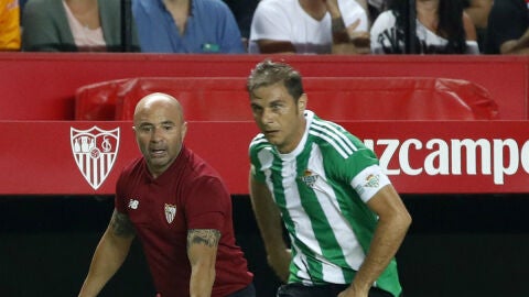 Sampaoli corre junto a Joaqu&iacute;n