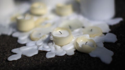 Velas para recordar a un fallecido