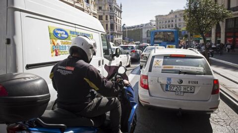 Atasco en Madrid