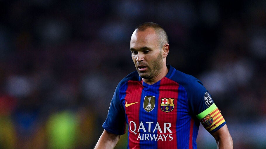 Andr&eacute;s Iniesta, capit&aacute;n del F.C Barcelona