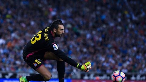 Diego L&oacute;pez, guardameta del Espanyol