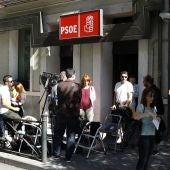 La sede del PSOE en la calle Ferraz de Madrid
