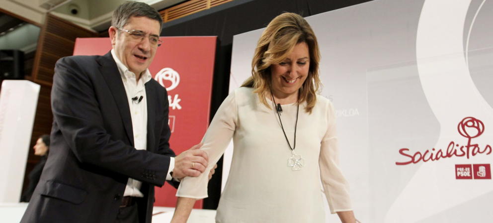 Susana Díaz y Patxi López formalizan sus precandidaturas defendiendo la integración Susana Díaz y Patxi López formalizan sus precandidaturas defendiendo la integración