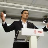Pedro Sánchez, secretario general del PSOE