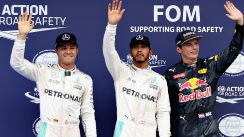 Rosberg, Hamilton y Verstappen en Malasia