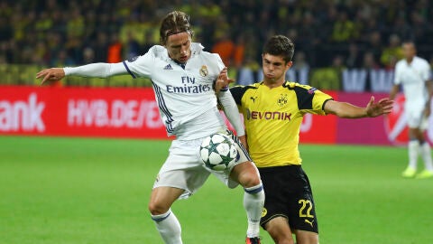 Luka Modric, en el partido ante el Borussia Dortmund