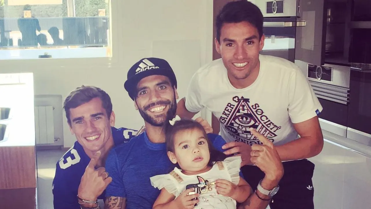 Augusto publicó una foto junto a sus compañeros Griezmann y Gaitán