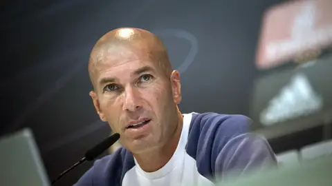 Zidane, en rueda de prensa Zidane, en rueda de prensa