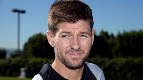 Steven Gerrard, tras un entreno con Los &Aacute;ngeles Galaxy