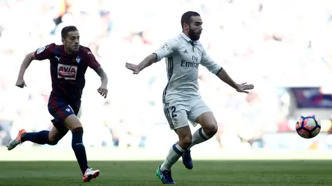Dani Carvajal, durante el encuentro entre Real Madrid y Eibar Dani Carvajal, durante el encuentro entre Real Madrid y Eibar