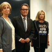  Artur Mas con Joana Ortega e Irene Rigau