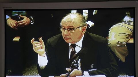Rodrigo Rato durante su declaraci&oacute;n por las 'tarjetas black'