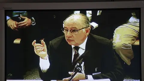 Rodrigo Rato durante su declaración por las 'tarjetas black' Rodrigo Rato durante su declaración por las 'tarjetas black'