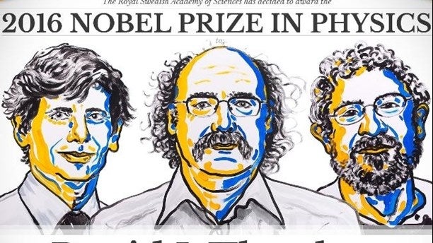Thouless, Haldane y Kosterlitz ganan el Nobel de Física 2016 por investigar materiales innovadores Thouless, Haldane y Kosterlitz ganan el Nobel de Física 2016 por investigar materiales innovadores