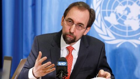El alto comisionado de la ONU para los derechos humanos, Zeid Ra"ad al Hussein