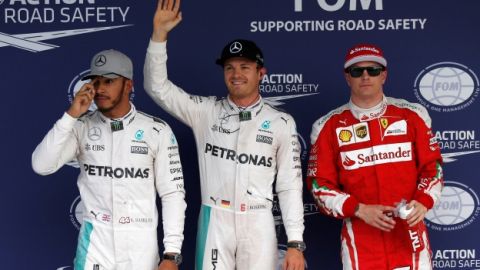 Hamilton, Rosberg y Raikkonen, tras la clasificaci&oacute;n del GP de Jap&oacute;n