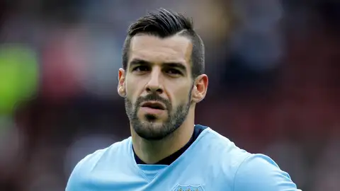 Álvaro Negredo, en su época con el Manchester City Álvaro Negredo, delantero del Middlesbrough Football Club