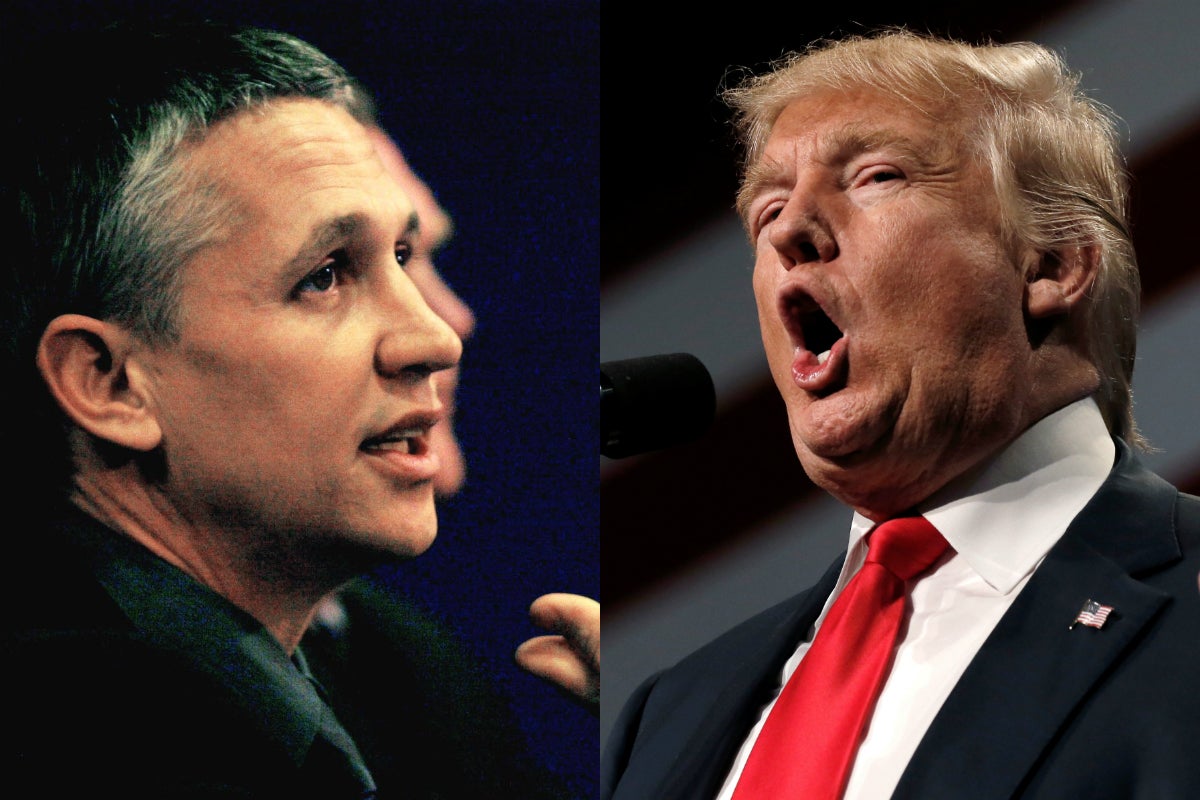 El polémico tuit de Gary Lineker sobre Trump: "Debería ser arrestado" El polémico tuit de Gary Lineker sobre Trump: "Debería ser arrestado"