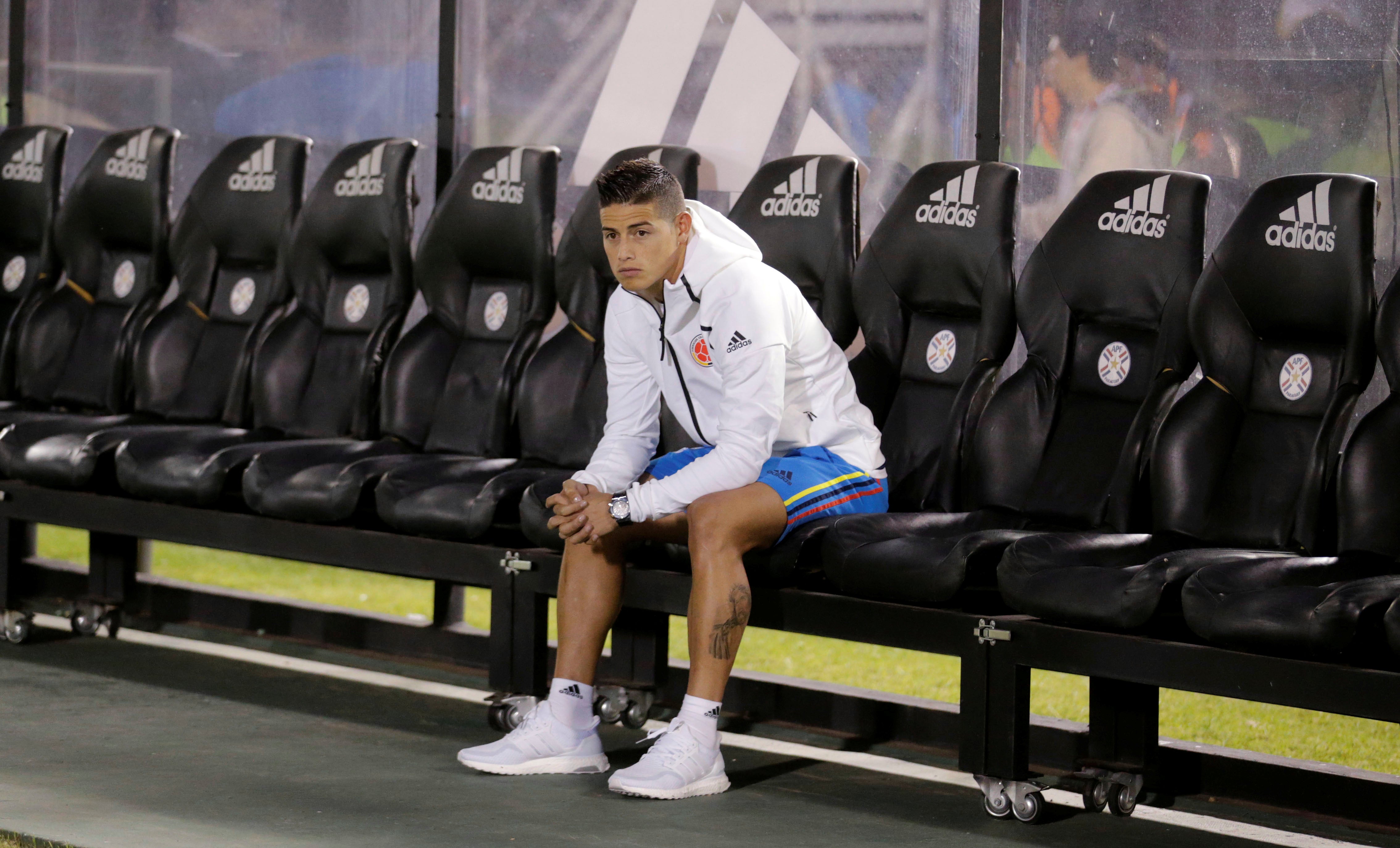 Colombia descarta a James para el partido contra Uruguay y regresa a Madrid Colombia descarta a James para el partido contra Uruguay y regresa a Madrid