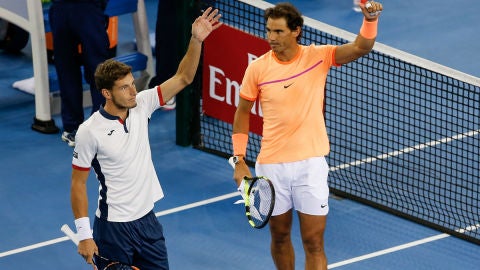 Nadal, junto a Carre&ntilde;o