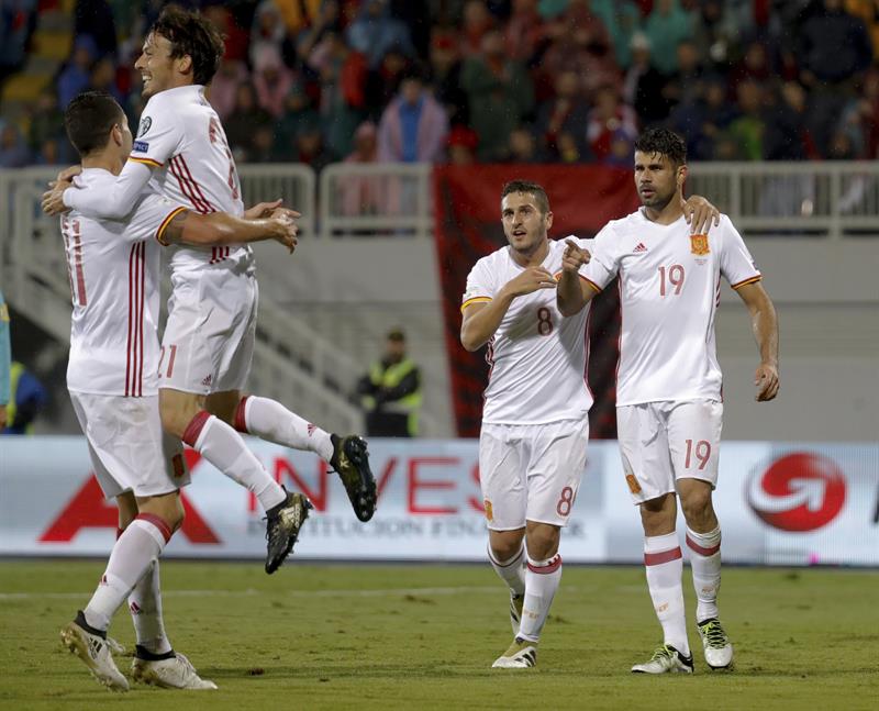 Albania 0-2 España. Costa y Nolito guían a España en un incómodo encuentro en Albania Albania 0-2 España. Costa y Nolito guían a España en un incómodo encuentro en Albania