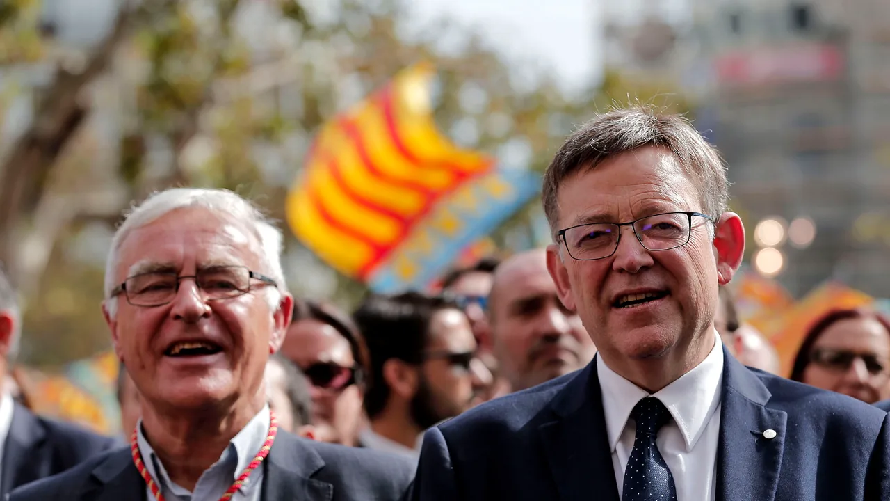 El president de la Generalitat, Ximo Puig, y el alcalde de Valencia, Joan Ribó