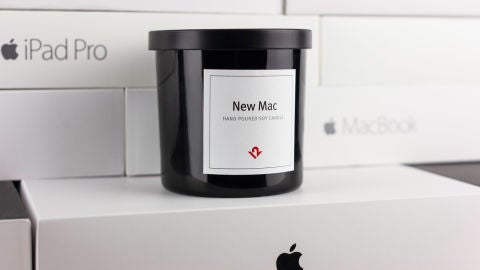 Vela que huele a Mac reci&eacute;n desempaquetado
