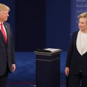 Donald Trump y Hillary Clinton, en su segundo cara a cara electoral