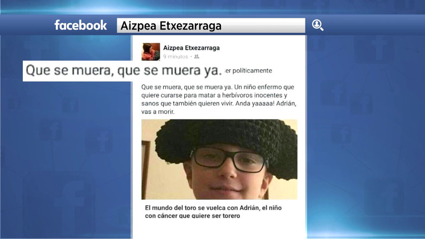 El padre el niño con cáncer que quiere ser torero, valora iniciar acciones legales contra quienes desearon la muerte de su hijo El padre el niño con cáncer que quiere ser torero, valora iniciar acciones legales contra quienes desearon la muerte de su hijo