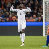 Pogba celebra su gol a la selección holandesa. 