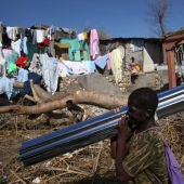 Haitianos damnificados por el paso del huracán Matthew 