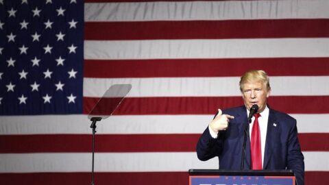 El candidato republicano a la presidencia de Estados Unidos Donald Trump