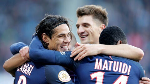 El PSG celebra un gol