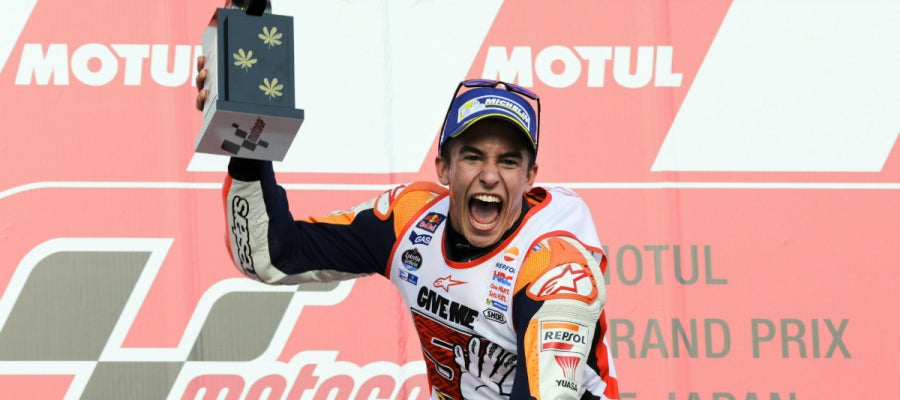 Márquez, ganador del GP de Japón y del Mundial 2016 Márquez, ganador del GP de Japón y del Mundial 2016
